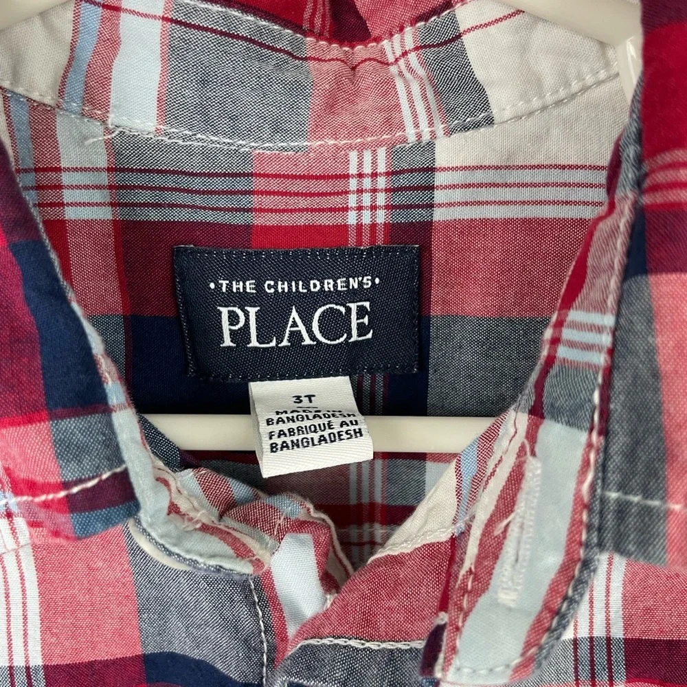 The Children’s Place Plaid poplin shirt